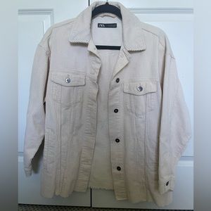 Zara corduroy shirt jacket, size S